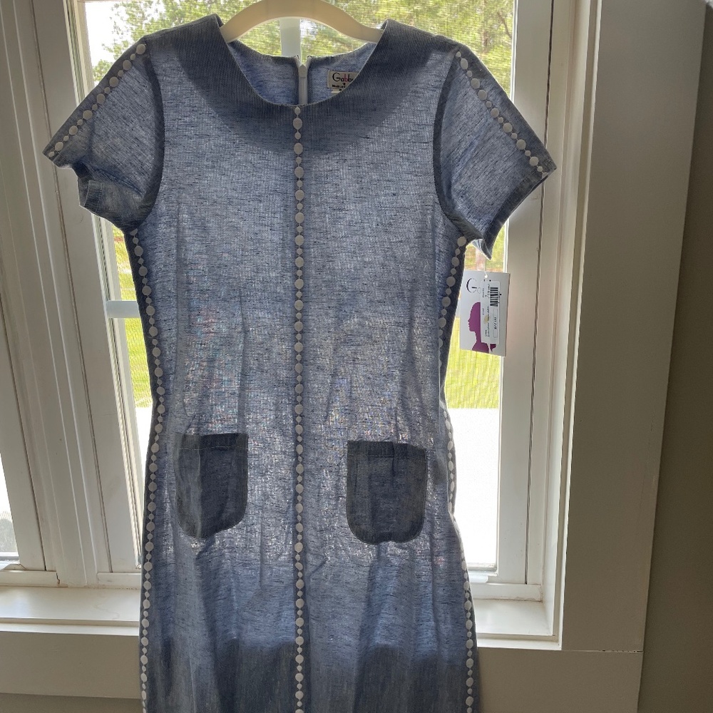 Gabby small blue and white dress!